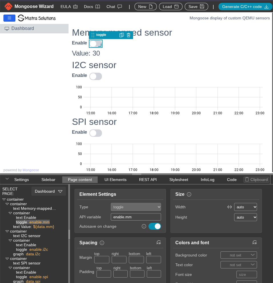 Mongoose Page content